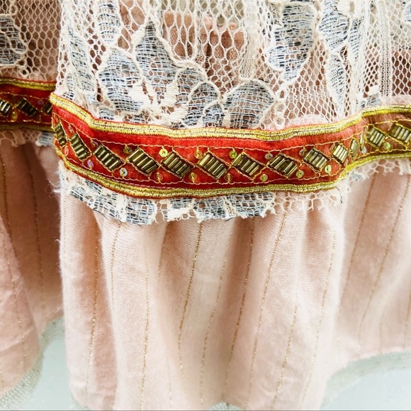 Free people bohemian lace baby doll tunic - Picture 4 of 9